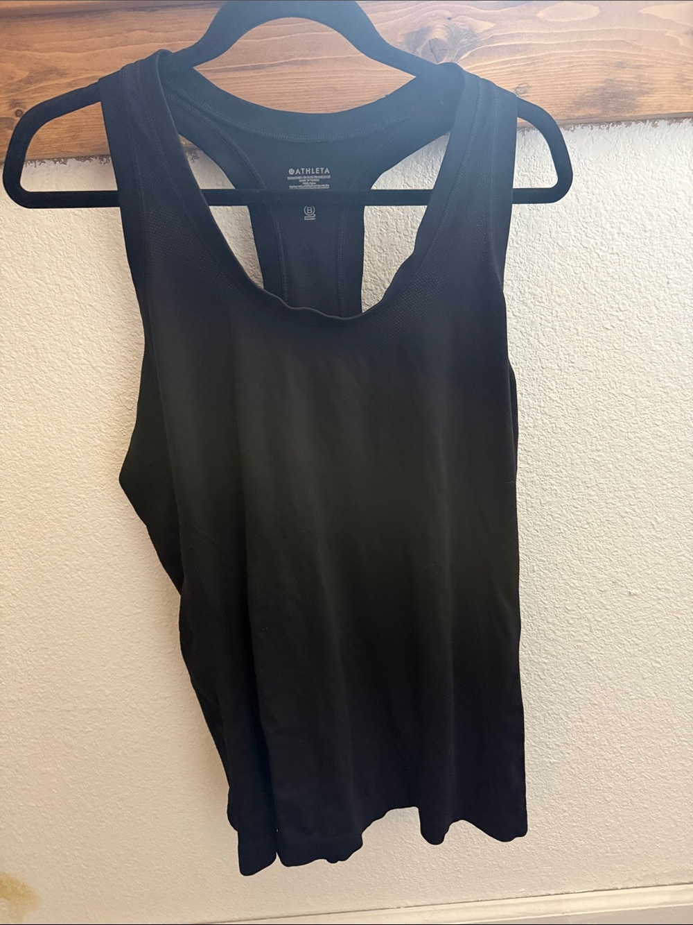 Athleta Black Racerback Training Tank Top